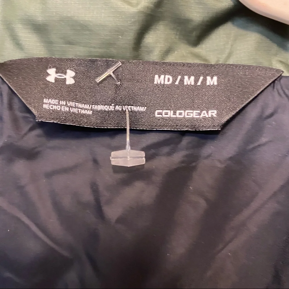NEW Under Armour Mens Medium M Cold Gear Reactor Jacket Army Green ColdGear $199 - Picture 2 of 6